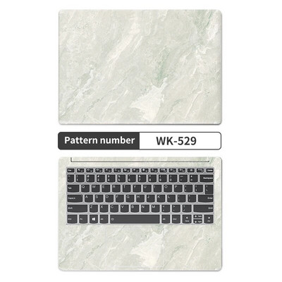 „Pasidaryk pats“ nešiojamojo kompiuterio dangtelių lipdukai nešiojamojo kompiuterio PVC danga 13.3"14"15.6"17.3" vinilo lipdukai, skirti Macbook/Lenovo/Asus/HP/Dell Decorate Decal