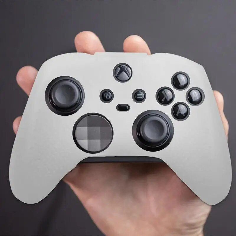 „Xboxone Elite Series 2“ valdiklio „Elite 2“ neslystančio silikono apsauginio dangtelio dygliuota oda dėklo apsauga nykščio rankenų dangteliai