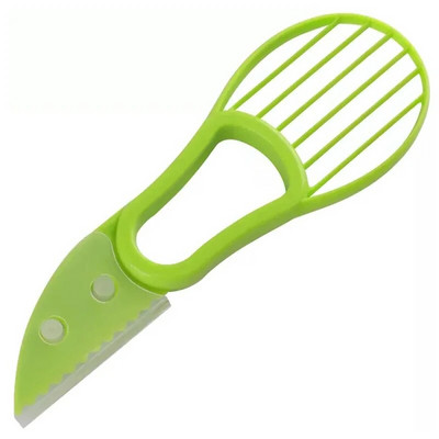 3 în 1 Kiwi Avocado Tăiător de curățat Shea Corer Unt Fructe Cutter Separator Pulpa Unelte Cuțit de Avocado din plastic Gadgets de bucătărie