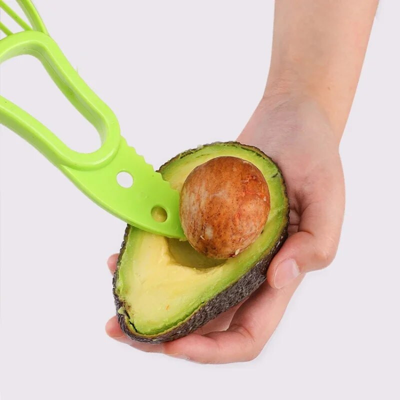 3 în 1 Kiwi Avocado Tăiător de curățat Shea Corer Unt Fructe Cutter Separator Pulpa Unelte Cuțit de Avocado din plastic Gadgets de bucătărie