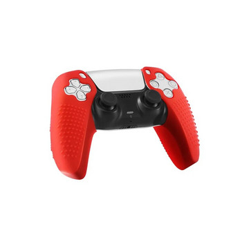 Противоплъзгаща се силиконова обвивка Skin за Sony PlayStation DualSense 5 PS5 Controller Case Thumb Stick Grip Cap Геймпад Thumbstick