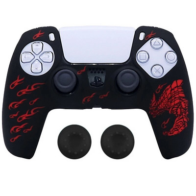Minkštas silicio dėklas, skirtas PlayStation 5 Skin Dėklas PS5 valdikliui Gamepad Joystick Vaizdo žaidimų priedai Cover Stick Grip dangteliai