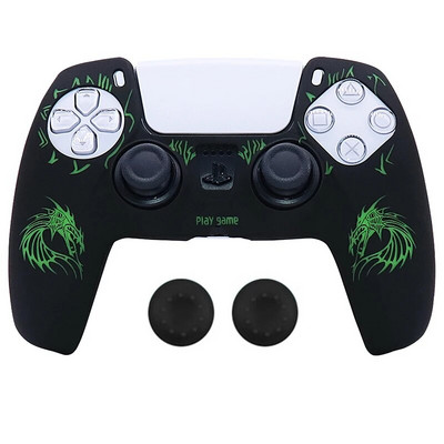 Minkštas silicio dėklas, skirtas PlayStation 5 Skin Dėklas PS5 valdikliui Gamepad Joystick Vaizdo žaidimų priedai Cover Stick Grip dangteliai