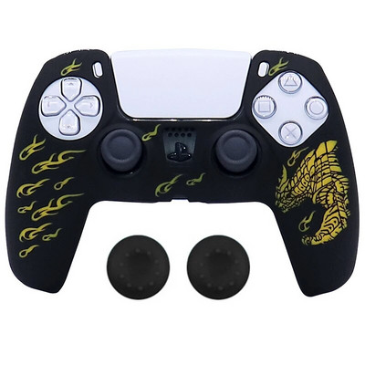 Minkštas silicio dėklas, skirtas PlayStation 5 Skin Dėklas PS5 valdikliui Gamepad Joystick Vaizdo žaidimų priedai Cover Stick Grip dangteliai