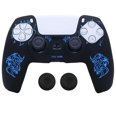Minkštas silicio dėklas, skirtas PlayStation 5 Skin Dėklas PS5 valdikliui Gamepad Joystick Vaizdo žaidimų priedai Cover Stick Grip dangteliai