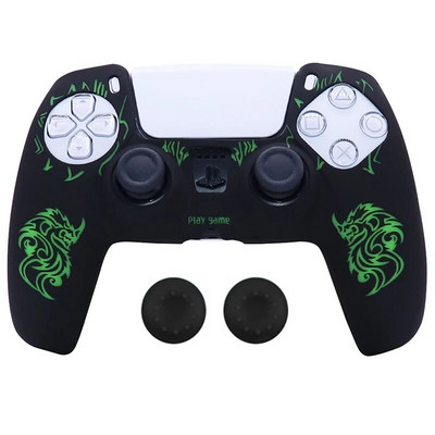 Minkštas silicio dėklas, skirtas PlayStation 5 Skin Dėklas PS5 valdikliui Gamepad Joystick Vaizdo žaidimų priedai Cover Stick Grip dangteliai