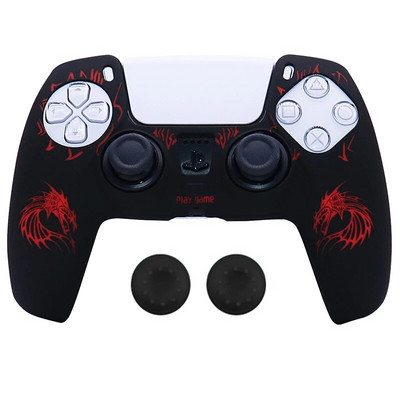 Minkštas silicio dėklas, skirtas PlayStation 5 Skin Dėklas PS5 valdikliui Gamepad Joystick Vaizdo žaidimų priedai Cover Stick Grip dangteliai