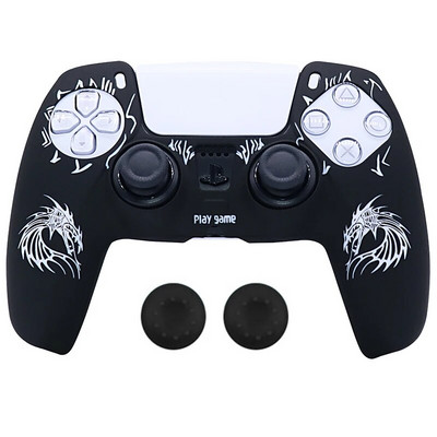 Minkštas silicio dėklas, skirtas PlayStation 5 Skin Dėklas PS5 valdikliui Gamepad Joystick Vaizdo žaidimų priedai Cover Stick Grip dangteliai