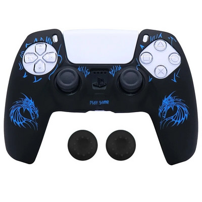 Minkštas silicio dėklas, skirtas PlayStation 5 Skin Dėklas PS5 valdikliui Gamepad Joystick Vaizdo žaidimų priedai Cover Stick Grip dangteliai