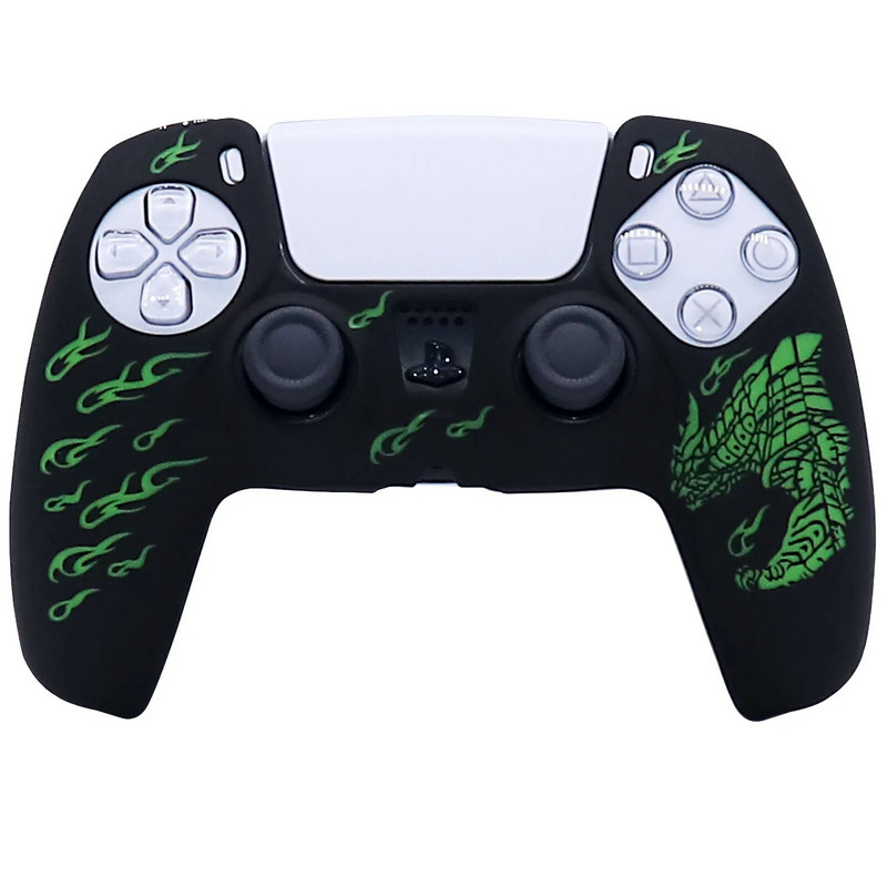 Puha szilikon tok PlayStation 5-höz Skin tokok PS5 vezérlőhöz Gamepad Joystick Videojáték-tartozékok Cover Stick markolat sapkák