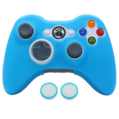 Tamsiai šviečiantis minkštas silicio dėklas, skirtas Xbox360 valdikliui. Žaidimų priedai žaidimų pulto vairasvirtės dangtelis, skirtas Xbox 360 valdiklio korpusui