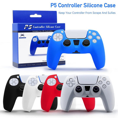 Защитни капаци за Sony Playstation 5 Controller Меки силиконови противоплъзгащи джойстици Защитни калъфи за PS5 Gamepad