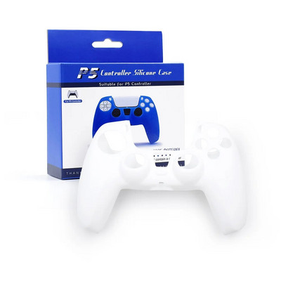 Apsauginiai dangteliai, skirti Sony Playstation 5 valdikliui Minkšti silikoniniai neslystantys vairasvirtės apsauginiai dėklai, skirti PS5 žaidimų pultui