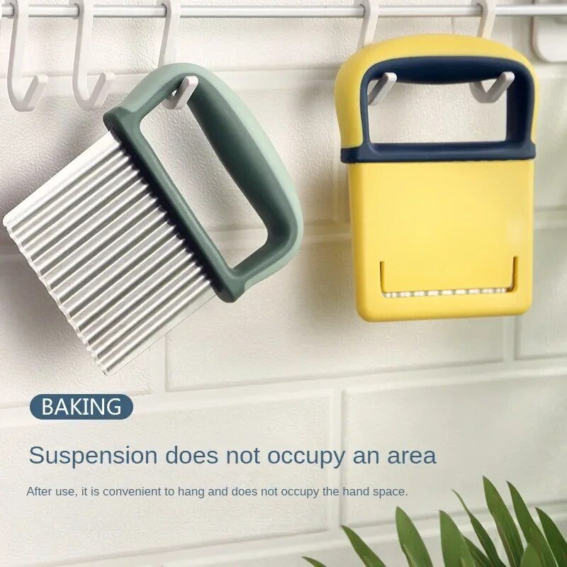 Tăiător de chipsuri de cartofi, model ulterioară, tăietor de legume, fructe, cuțit ondulat ondulat, tăietor de cartofi, accesorii pentru bucătărie