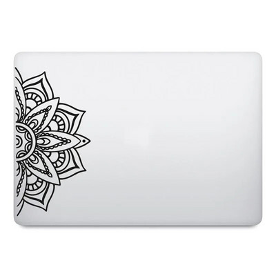 Sniego gėlė Mandala nešiojamojo kompiuterio lipdukas, skirtas Macbook Decal Pro 16" Air Retina 11 12 13 15 colių Mac Book Skin 14" Notepad Art Decor