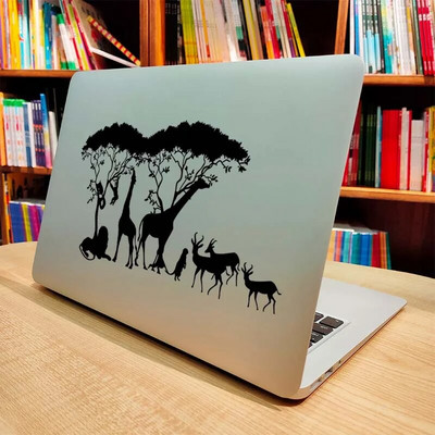 Naljepnica za prijenosno računalo African Grass Plains Animals za Macbook Pro 16" Air Retina 11 12 13 15 inča Mac Surface Book Skin Decal za prijenosno računalo