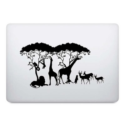 Αυτοκόλλητο φορητού υπολογιστή African Grass Plains Animals για Macbook Pro 16" Air Retina 11 12 13 15 ιντσών Mac Surface Book Skin Decal Notebook