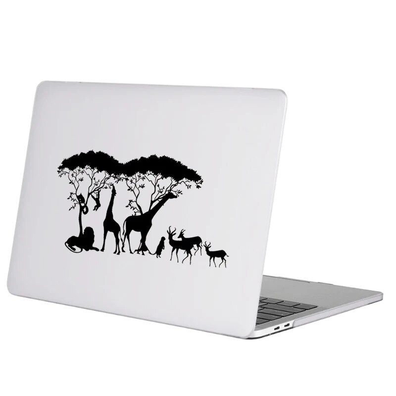Αυτοκόλλητο φορητού υπολογιστή African Grass Plains Animals για Macbook Pro 16" Air Retina 11 12 13 15 ιντσών Mac Surface Book Skin Decal Notebook