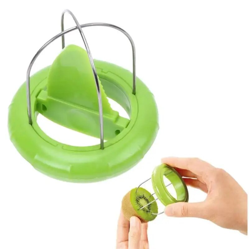 Fast Fruit Kiwi Cutter Peeler Slicer Kitchen Gadgets Ανοξείδωτο ατσάλι Εργαλεία αποφλοίωσης ακτινιδίων Κουζίνα Φρουτοσαλάτα Αξεσουάρ κουζίνας