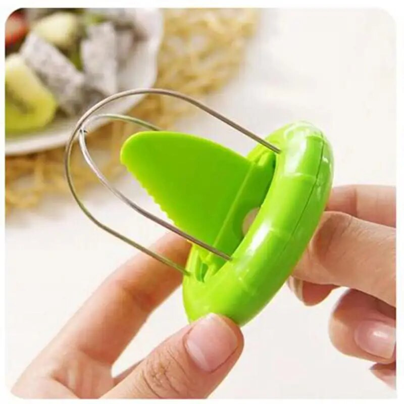 Fast Fruit Kiwi Cutter Peeler Slicer Kitchen Gadgets Ανοξείδωτο ατσάλι Εργαλεία αποφλοίωσης ακτινιδίων Κουζίνα Φρουτοσαλάτα Αξεσουάρ κουζίνας