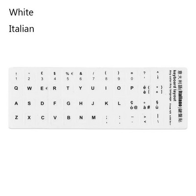 Kelių kalbų klaviatūros lipdukai ispanų / anglų / rusų / vokiečių / arabų / italų / japonų raidžių pakeitimas nešiojamam kompiuteriui