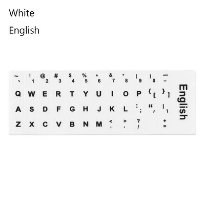 Kelių kalbų klaviatūros lipdukai ispanų / anglų / rusų / vokiečių / arabų / italų / japonų raidžių pakeitimas nešiojamam kompiuteriui