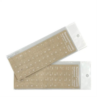 Prozirne naljepnice za tipkovnicu Ruski engleski Korejski hebrejski jezik Abeceda za računalo PC Zaštita od prašine Dodaci za prijenosna računala