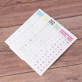 Mīkstas caurspīdīgas krievu burtu PVC nodilumizturīgas, neslīdošas, putekļu necaurlaidīgas tastatūras aizsarguzlīmes, nomaiņa klēpjdatoram