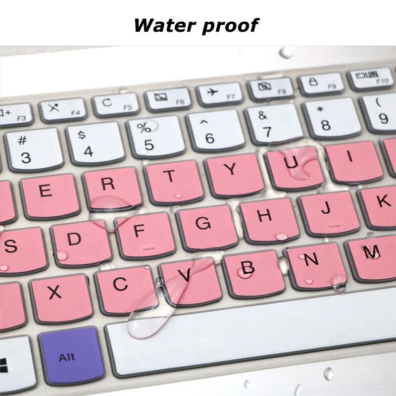 14 colių nešiojamojo kompiuterio klaviatūros dangtelis Nešiojamojo kompiuterio apsauginė plėvelė, atspari dulkėms, silikonas, skirtas Lenovo IdeaPad 320s 120s 330c Daugkartinio naudojimo priedai