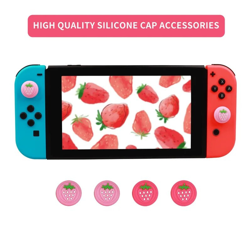 „Strawberry“ nešiojamas EVA laikymo krepšys, skirtas „Nintendo Switch“ konsolės dėklui, skirtas „Nintend Switch NS“ valdiklio krepšiui, žaidimų priedams