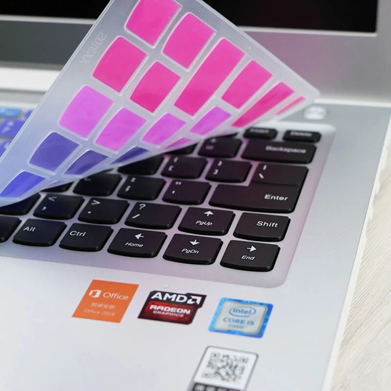 Capac pentru tastatură pentru laptop, notebook, 14 inchi/15,6 inchi, protector din silicon pentru Lenovo IdeaPad 340C 330C 320 310S 510S rezistent la apă
