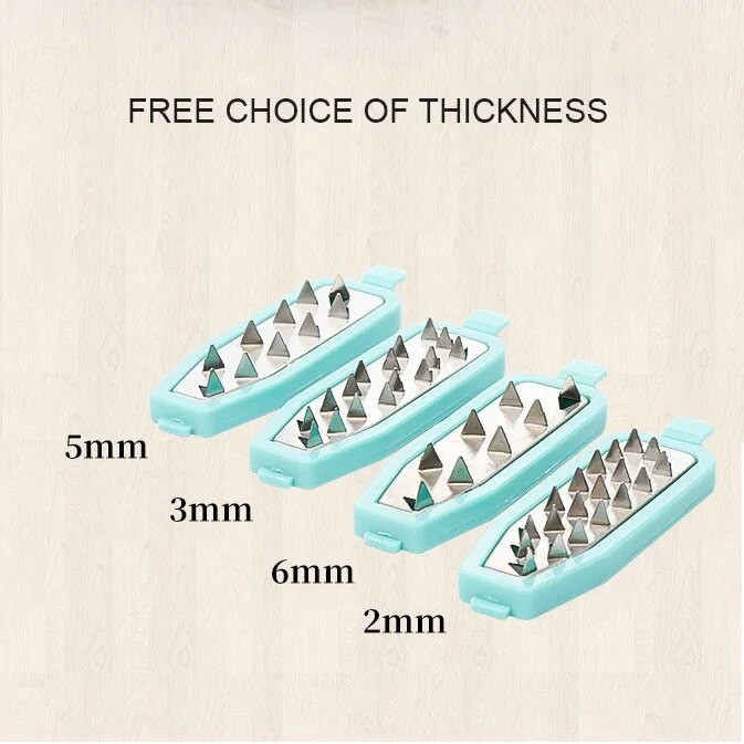 „Penki viename“ daržovių pjaustyklė, daugiafunkcinė virtuvinė bulvių morkų griežinėlių trintuvė