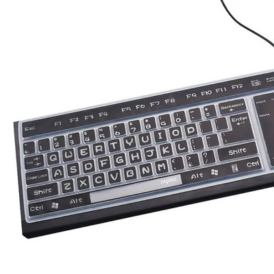 Universali spalvinga klaviatūros dangtelio apsauga, vandeniui atspari dulkėms, silikoninė kompiuterio apsauginė plėvelė, skirta staliniam kompiuteriui