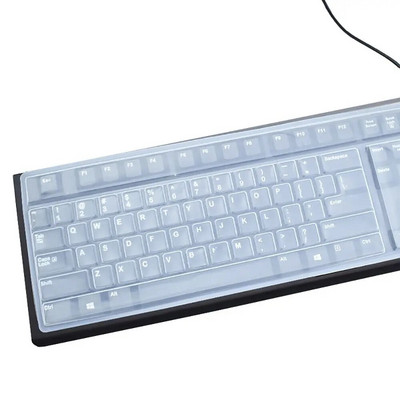 Universali spalvinga klaviatūros dangtelio apsauga, vandeniui atspari dulkėms, silikoninė kompiuterio apsauginė plėvelė, skirta staliniam kompiuteriui