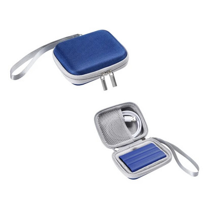 Hard Shell EVA merevlemez tárolótáska Mobil Power Bank védődoboz akkumulátor hordtáska Samsung T7/T7 Touch SSD tokhoz