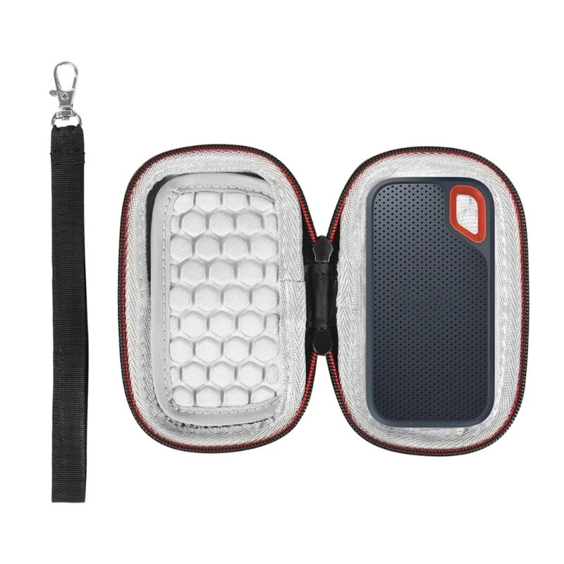 Patvarūs kietieji dėklai Dėžutės laikymo krepšelių maišelis, skirtas SanDisk E60 SSD krepšiams kietojo disko maišelis Apsauginiai krepšiai Priedai