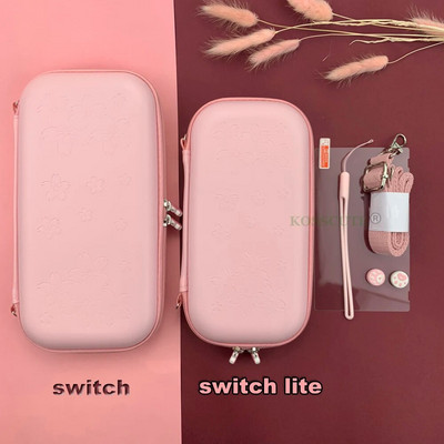 За Nintendo Switch Case Bag Сладка розова сакура Nintend Switch Lite Case Bag Nintendoswitch Cover Portable Pouch