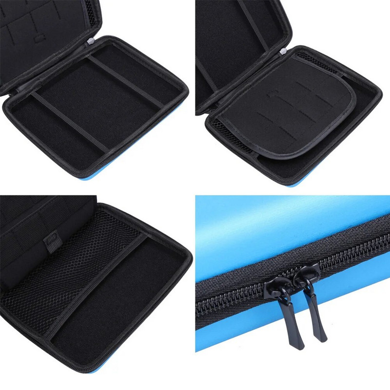 Carcasă cu fermoar de depozitare dur EVA Suport de protecție pentru cartea de joc Nintendo 2DS Geanta de acoperire pentru cărți de joc de înaltă calitate.