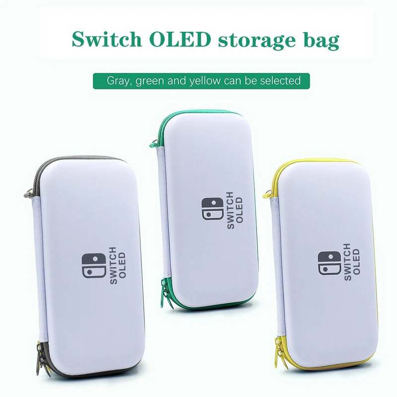 Dėklo rinkinys, skirtas Nintend Switch OLED konsolės nešiojimo dėklas, apsauginis maišelis, kietas apvalkalas, skaidrus dangtelis, skirtas jungikliui su plėveliniu stiklu
