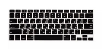 Американска версия Протектор за клавиатура с руски букви за Macbook Air Pro Retina 13 15 17 A1466 A1502 A1369 A1278 A1398 A1286 A1425