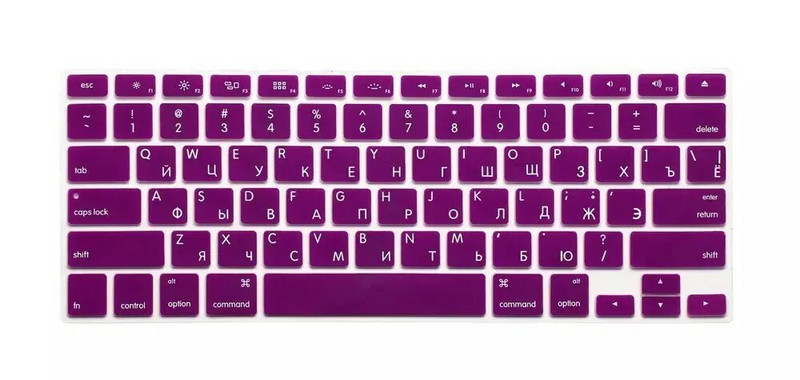 USA versioon Russian Letters Klaviatuurikaitse Macbook Air Pro Retina jaoks 13 15 17 A1466 A1502 A1369 A1278 A1398 A1286 A1425