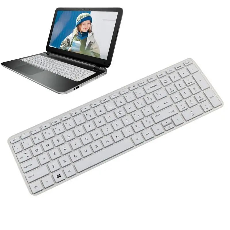 15.6 Silikonske uklonjive šarene zaštitne navlake za tipkovnicu Vodootporne na prašinu Zaštitna folija za tipkovnicu Naljepnica za 15-CC707TX