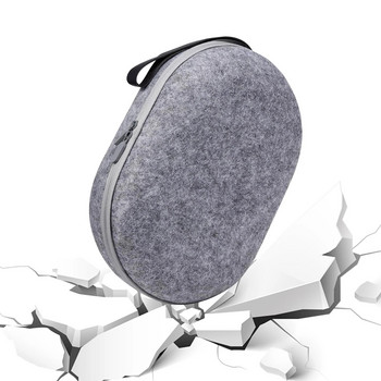 Калъф за пренасяне от филц, чанта против надраскване, включва обвивка за Len Cover Hard Shell Case с мрежеста преграда за джоб за Meta Quest 3 VR аксесоари
