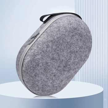 Калъф за пренасяне от филц, чанта против надраскване, включва обвивка за Len Cover Hard Shell Case с мрежеста преграда за джоб за Meta Quest 3 VR аксесоари