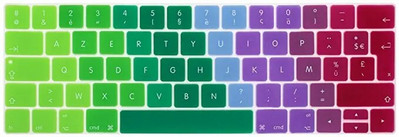 ES prancūzų kalba AZERTY klaviatūros dangtelis skirtas Macbook NEW Pro 13 15 TOUCHBAR 2016 2018 Modeliai A1706 A1707 A1989 A1990 A2159