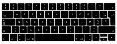 ES prancūzų kalba AZERTY klaviatūros dangtelis skirtas Macbook NEW Pro 13 15 TOUCHBAR 2016 2018 Modeliai A1706 A1707 A1989 A1990 A2159