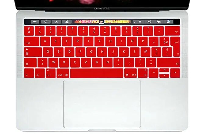 Kryt klávesnice AZERTY s francúzskym jazykom pre Macbook NOVÝ Pro 13 15 TOUCHBAR 2016 2018 modely A1706 A1707 A1989 A1990 A2159