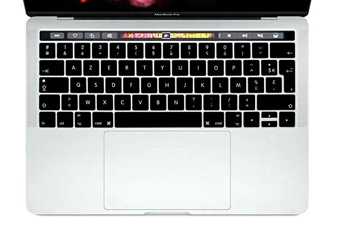 Kryt klávesnice AZERTY s francúzskym jazykom pre Macbook NOVÝ Pro 13 15 TOUCHBAR 2016 2018 modely A1706 A1707 A1989 A1990 A2159