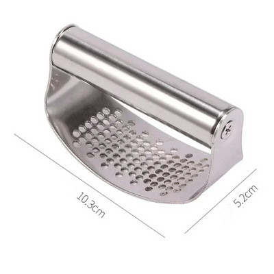 Nerūdijančio plieno rankinis česnako presas Daugiafunkcis lenktas česnako malimo pjaustyklės smulkintuvas Virtuviniai česnakų presai Virimo įtaisai