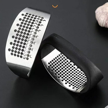 Многофункционална ръчна преса за чесън Извита машина за смилане на чесън Резачка Чопър Преси за чесън от неръждаема стомана Инструмент за готвене